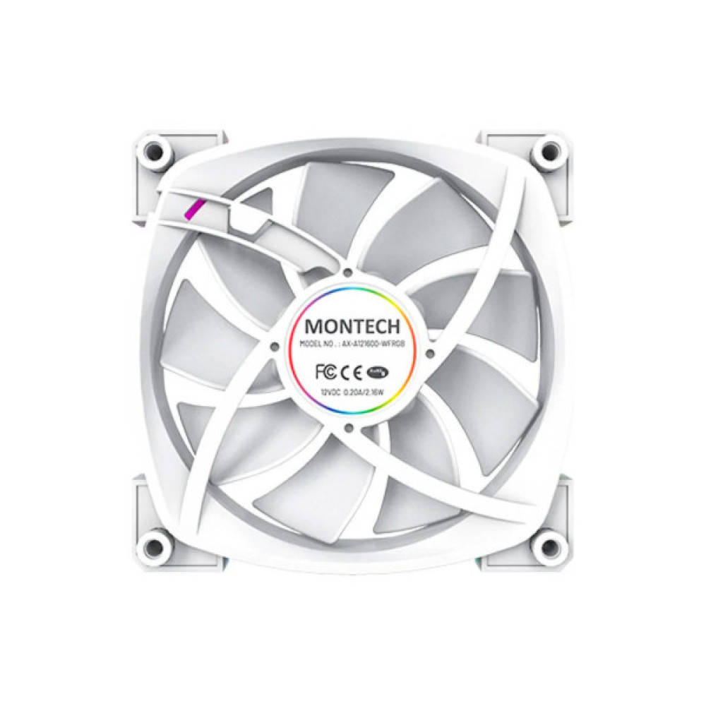 Кулер до корпусу MONTECH AX120 PWM WHITE