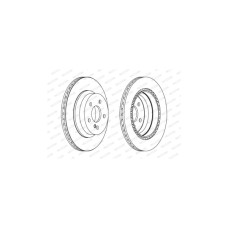 Гальмівний диск FERODO DDF1672C