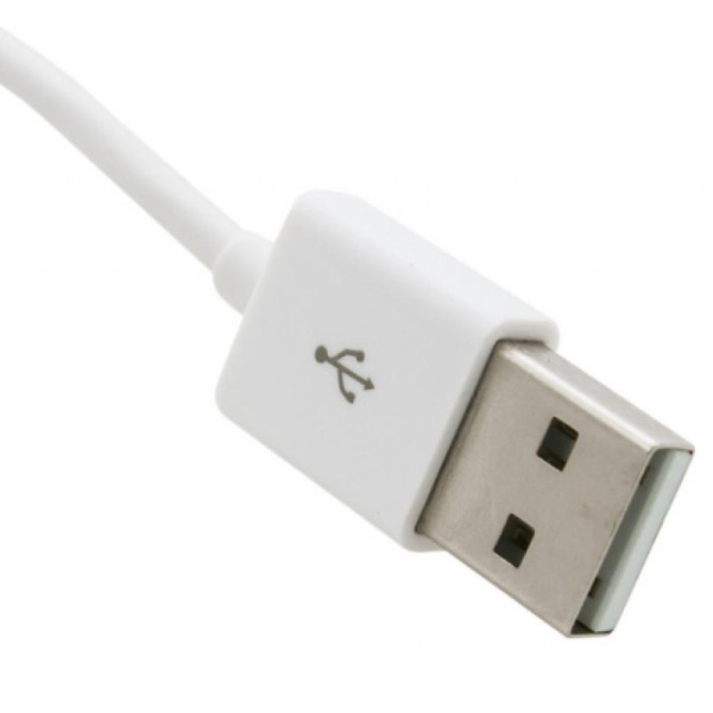Дата кабель USB 2.0 AM to 3.5mm M 0.15m for iPod Shuffle Charge&Sync White Extradigital (KBA1651)