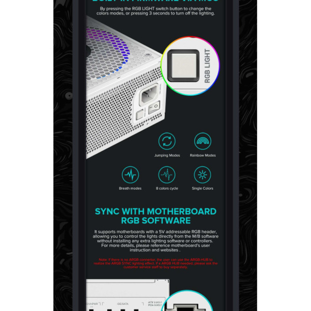 GAMEMAX RGB1050 PRO WH (ATX3.1PCIe5.1)
