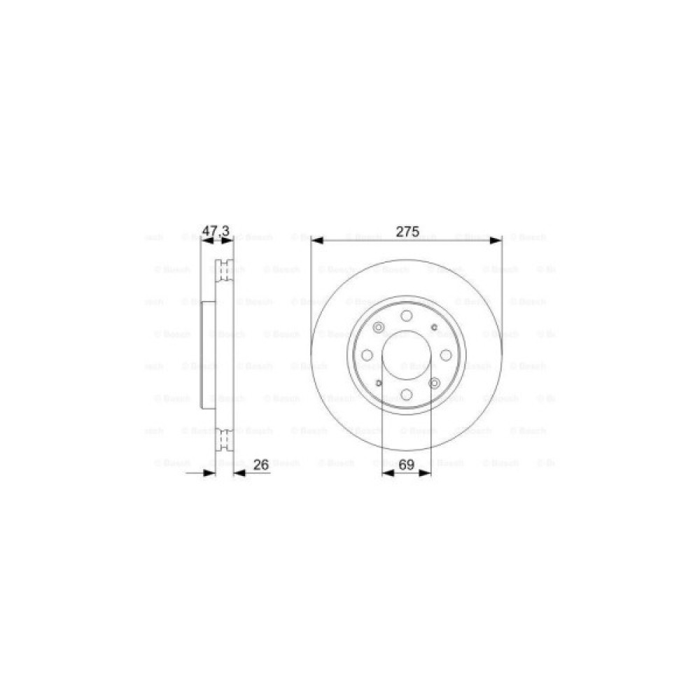 Гальмівний диск Bosch 0 986 479 369