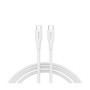 Дата кабель USB-C to USB-C 1.0m CC60SC10 60W Silicon White Canyon (CNS-CC60SC10W)