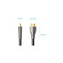 Кабель мультимедійний HDMI M to HDMI M 5.0m V2.0 4K60Hz braided zinc alloy black Vention (ALMBJ)