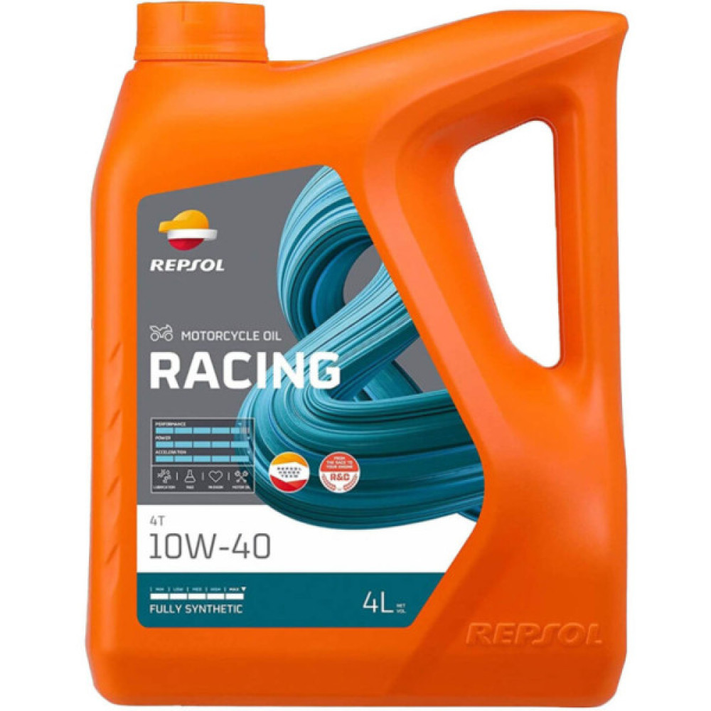 Моторна олива REPSOL RACING 4T 10W-40 4л (RPP2000MGB) Моторна олива REPSOL RACING 4T 10W-40 4л (RPP2000MGB)
