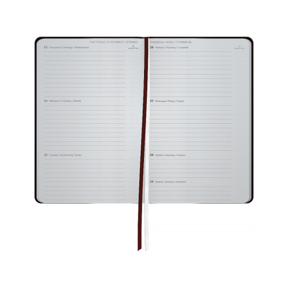 Тижневик Axent датований 2026 Partner Traces 125х195, коричневий (8526-26-3-A)