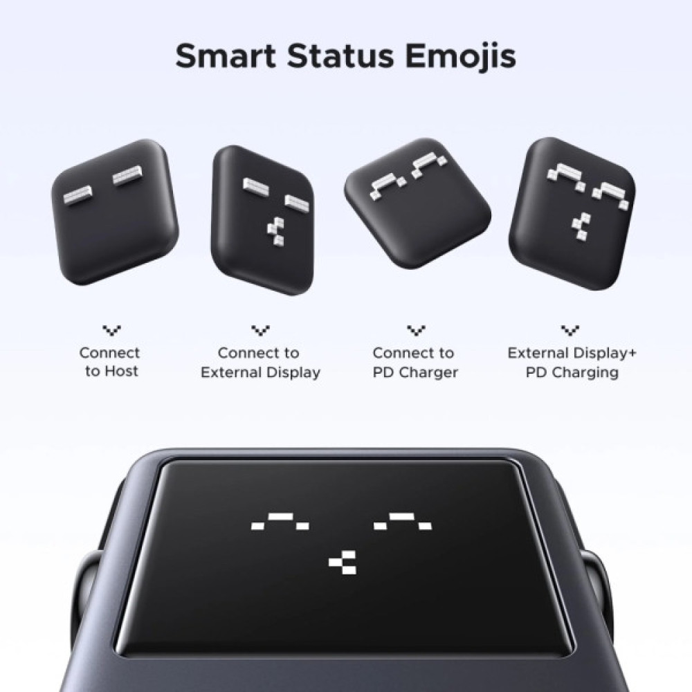 Концентратор Ugreen USB-C to HDMI + 2xUSB 3.2 + 2xUSB-C 3.2 + PD CM888 gray (35998)