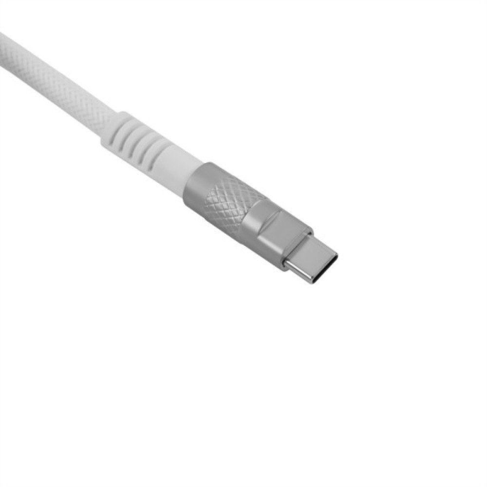 Дата кабель USB-C + USB A to USB-C 1.0m Double-Sleeved Geek white Keychron (CAB20_KEYCHRON)
