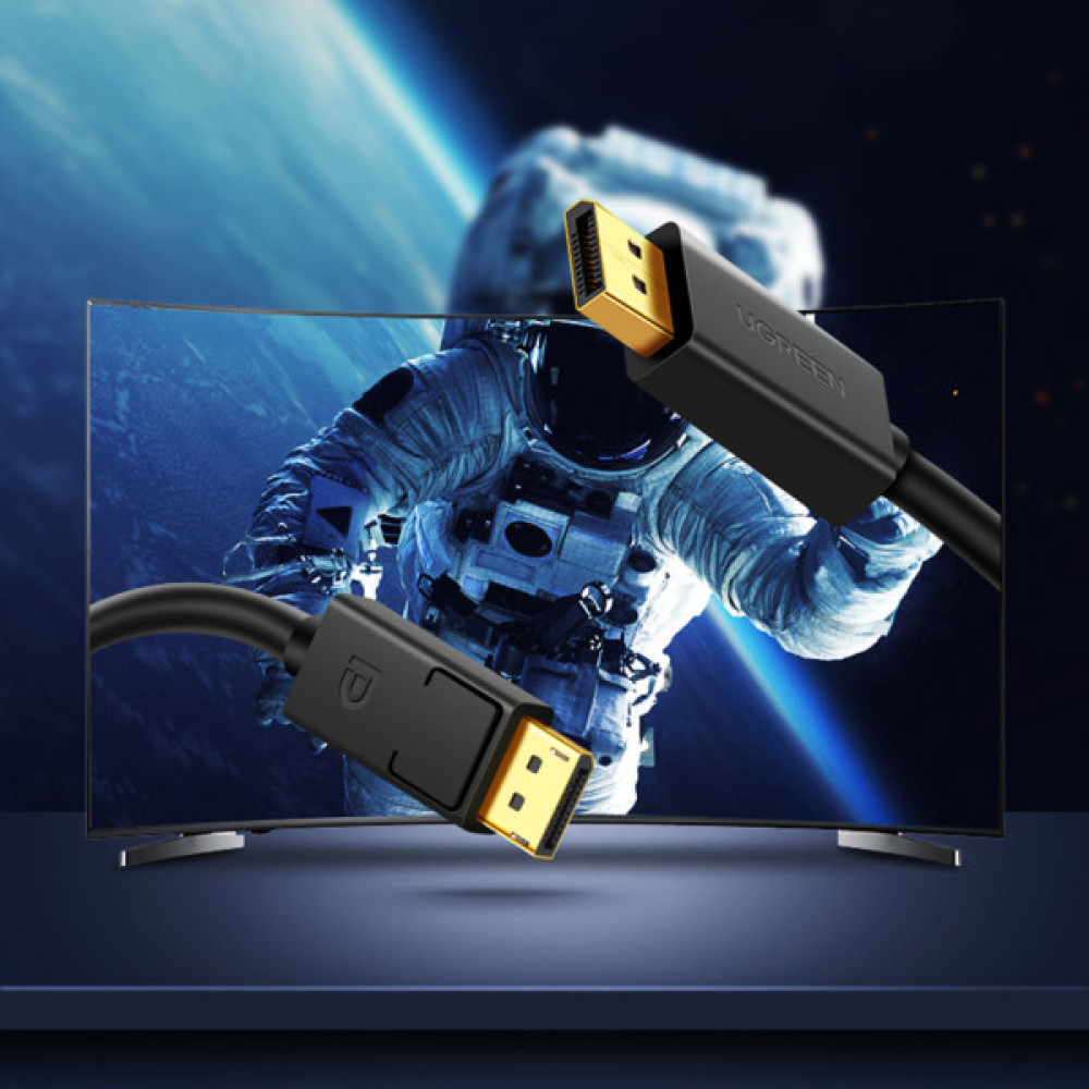 Кабель мультимедійний DisplayPort M to DisplayPort M 1.0m DP102 black Ugreen (10244) Кабель мультимедійний DisplayPort M to DisplayPort M 1.0m DP102 black Ugreen (10244)