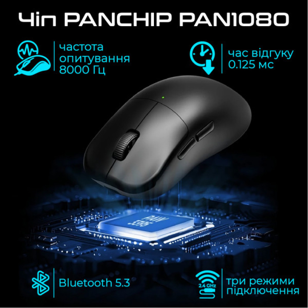 Мишка RAWM ES21 Wireless/Bluetooth White (ES21.white)