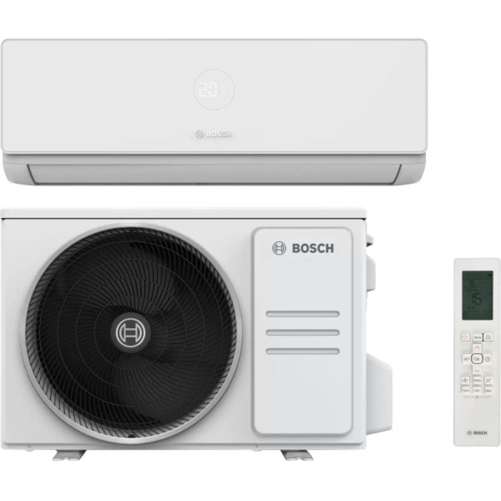 Кондиціонер Bosch Climate 4000i 25м2 інвертор 9000BTU 2.6кВт A++/A++ -21°С Wi-Fi-ready R32 білий