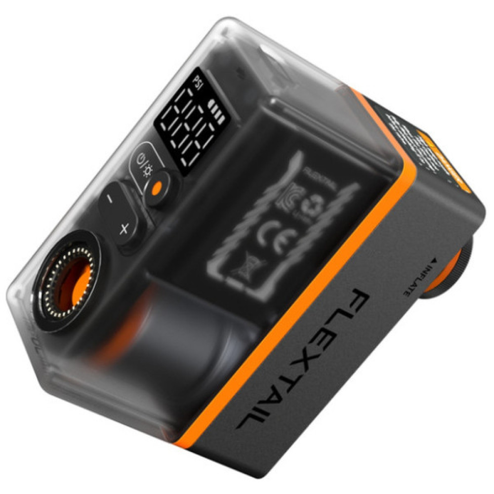 Задня велофара Flextail та міні насос 2 в 1 Tiny Tire Pump ACS, чорний (6975755966342)