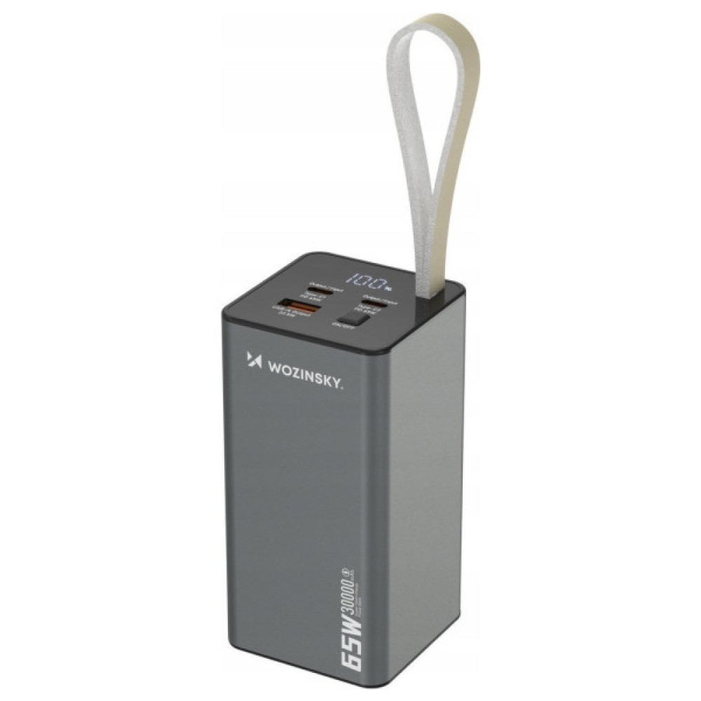 Батарея універсальна Wozinsky 30000mAh, K65+ 65W 30000mAh 2*USB-C, USB-A (5907769364457)