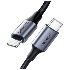 Дата кабель USB-C to Lightning 2.0m US304 20V/3A 60W Black Ugreen (60761)