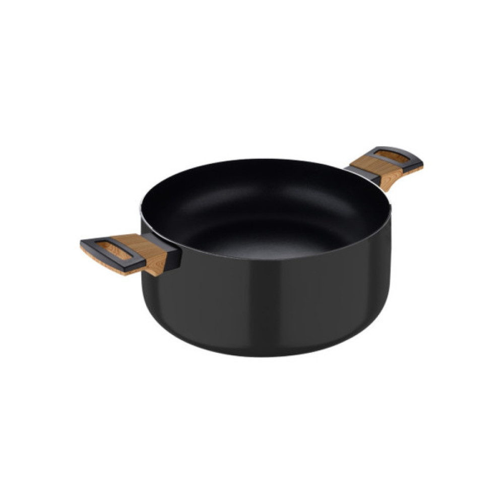Каструля Bergner Earth black, з кришкою 28 см, 6 л (BG-32037-BK)
