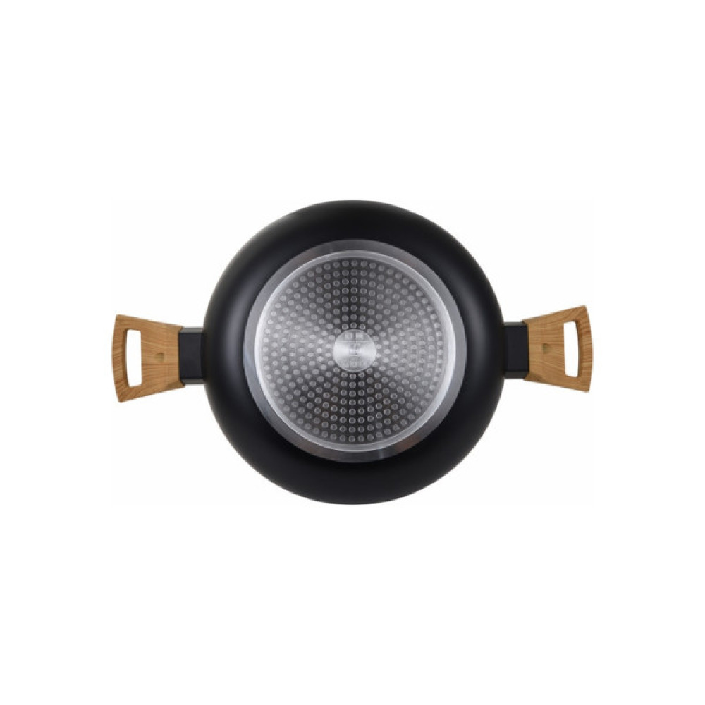 Каструля Bergner Earth black, з кришкою 28 см, 6 л (BG-32037-BK)