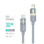 Дата кабель USB-C to Lightning 1.0m PD30W warm light gray ColorWay (CW-CBPDCL092-GR)