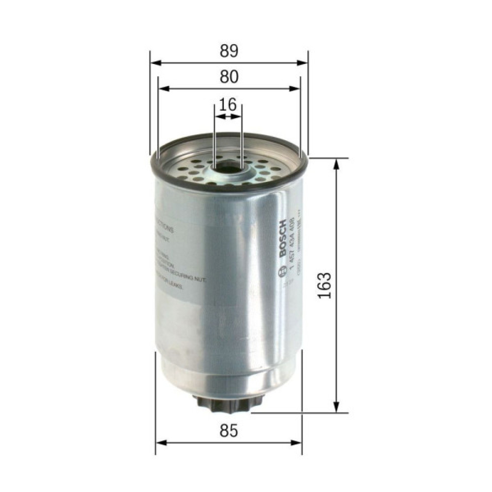 Фільтр паливний Bosch 1457434408 Фільтр паливний Bosch 1457434408