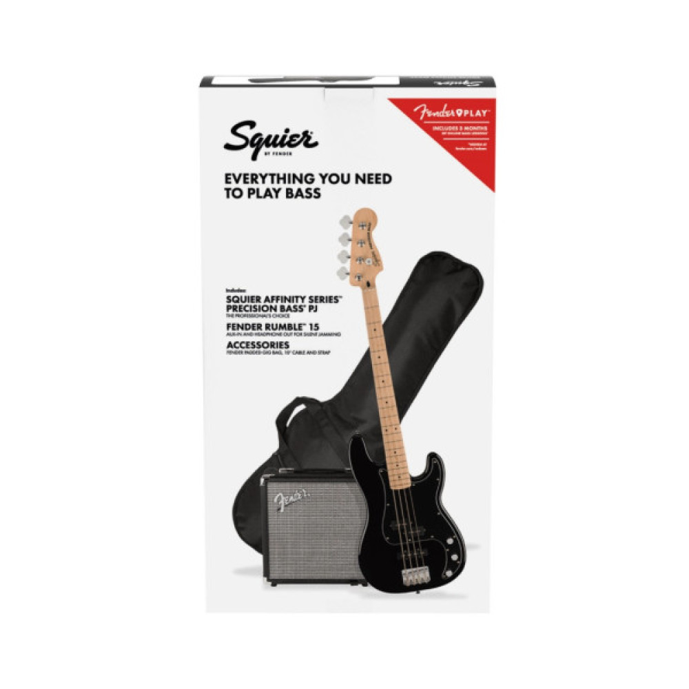 Бас-гітара Squier by Fender Affinity Series PJ Bass Start Pack Black (231528)