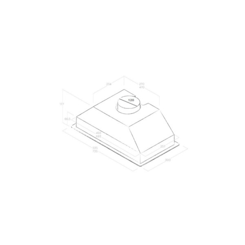 Витяжка кухонна Elica CT17 C IX/A/72