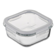 Харчовий контейнер Ardesto Gemini квадратний, 0.8л, боросилікатне скло, прозорий (AR1280BSQ)