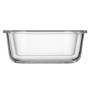 Харчовий контейнер Ardesto Gemini квадратний, 0.8л, боросилікатне скло, прозорий (AR1280BSQ)