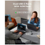 Зарядний пристрій Anker Laptop GaN 140W 3xUSB-C PD3.1 + USB-A + display + cable Silver (B2697G41)