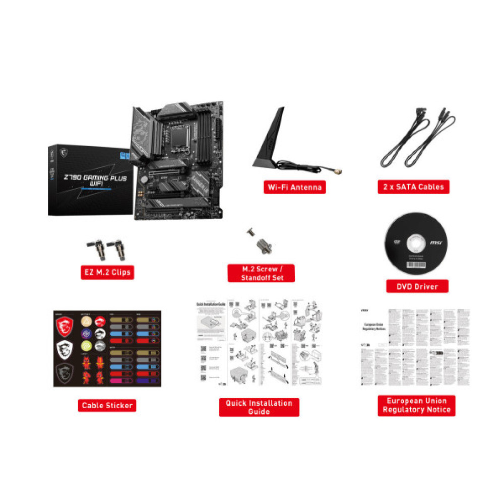 Материнcька плата MSI Z790 GAMING PLUS WIFI s1700 Z790 4xDDR5 HDMI DP WiFi BT ATX