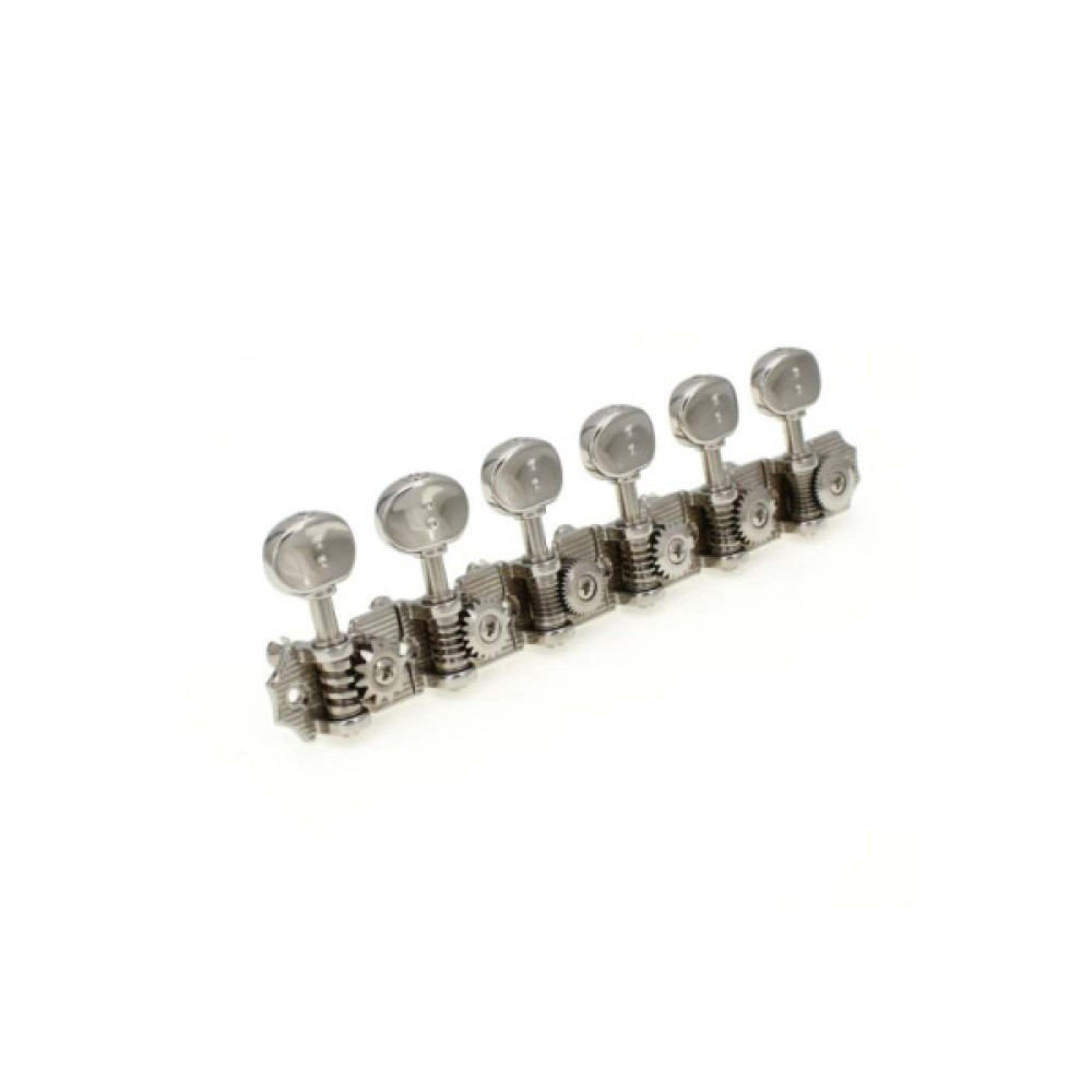 Кілки для гітари Graph Tech PRN-4624-N0 Ratio Electric 6-in-line Waffle, Vin. Nickel (235516)