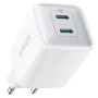Зарядний пристрій Anker PowerPort 521 Nano Pro - 40W 2xUSB-C PIQ3.0 White (A2038G21) Зарядний пристрій Anker PowerPort 521 Nano Pro - 40W 2xUSB-C PIQ3.0 White (A2038G21)