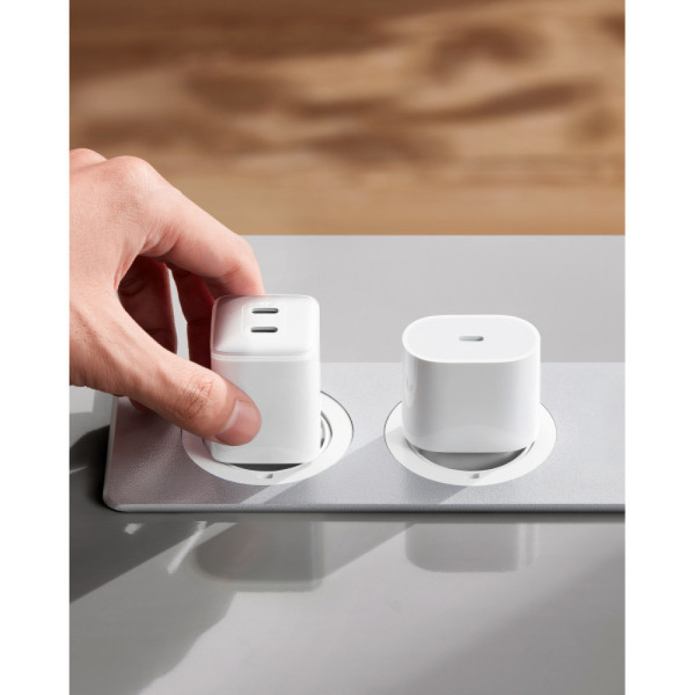 Зарядний пристрій Anker PowerPort 521 Nano Pro - 40W 2xUSB-C PIQ3.0 White (A2038G21)