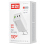 Зарядний пристрій ColorWay C101B GaN Mini 100W PD PPS 2xUSB-C + USB-A white (CW-CHS061PD-WT) Зарядний пристрій ColorWay C101B GaN Mini 100W PD PPS 2xUSB-C + USB-A white (CW-CHS061PD-WT)