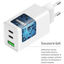 Зарядний пристрій ColorWay C101B GaN Mini 100W PD PPS 2xUSB-C + USB-A white (CW-CHS061PD-WT) Зарядний пристрій ColorWay C101B GaN Mini 100W PD PPS 2xUSB-C + USB-A white (CW-CHS061PD-WT)