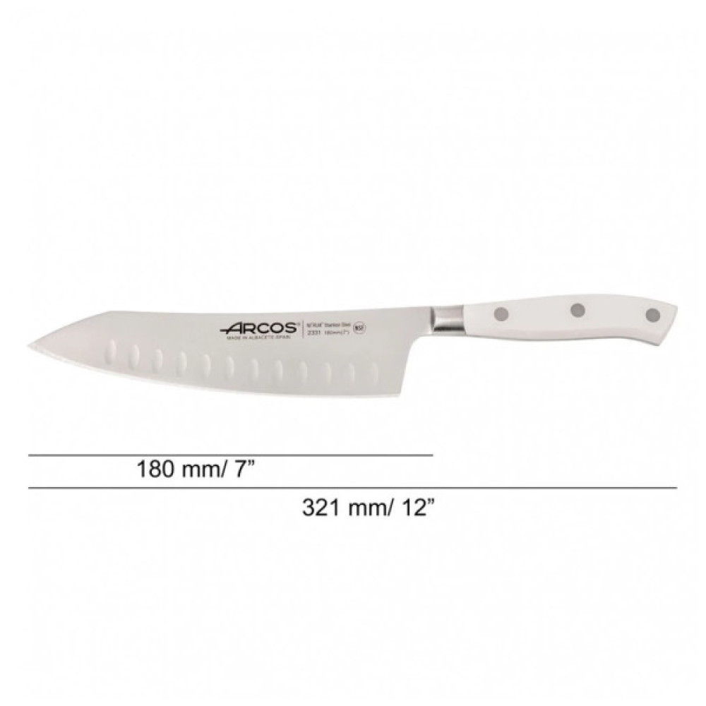 Кухонний ніж Arcos Riviera Кіріцуке 180 мм White (233124) Кухонний ніж Arcos Riviera Кіріцуке 180 мм White (233124)