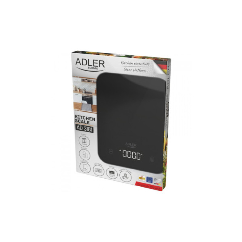 Ваги кухонні Adler AD 3181 black