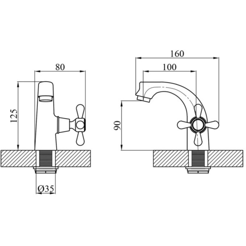 Змішувач Agua Toledo-C090 (CV012075)