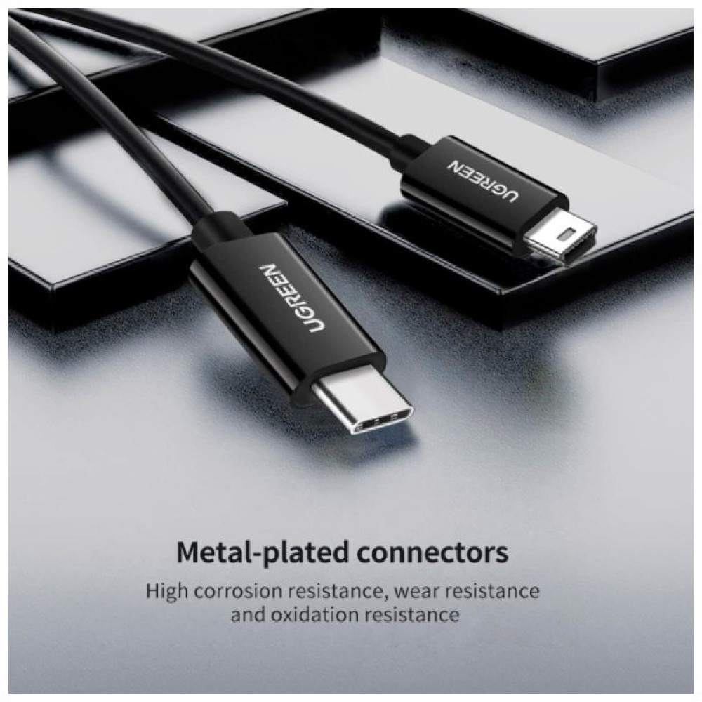 Дата кабель USB-C 2.0 AM to Mini 5P 1.0m US242 black Ugreen (50445)