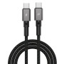 Дата кабель USB-C to USB-C 1.0m 100W black Grand-X (CC-08B)