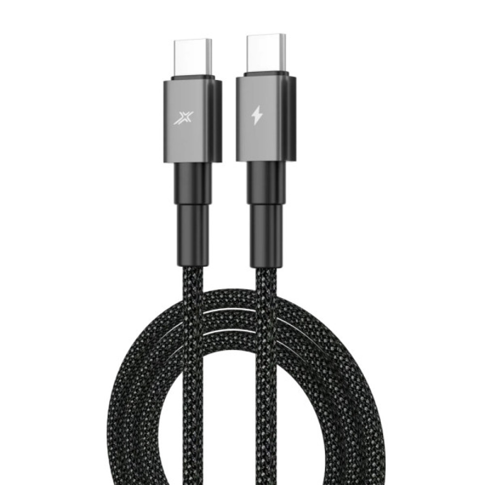 Дата кабель USB-C to USB-C 1.0m 100W black Grand-X (CC-08B)