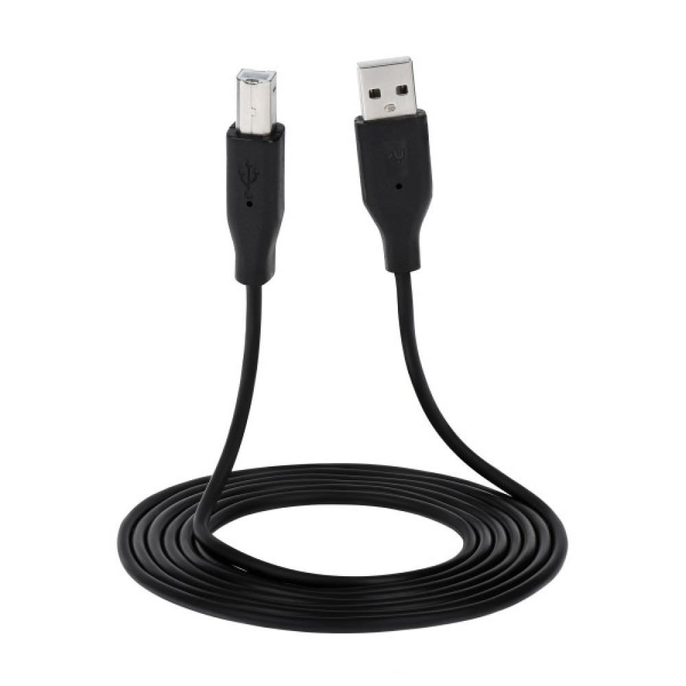 Кабель 2E USB-A > USB-B (AM/BM) синхронізації 3м, чорний