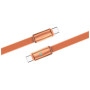 Дата кабель USB-C to USB-C 1.0m 5A 100W ultra-thin orange ColorWay (CW-CBPDCC100-OR)