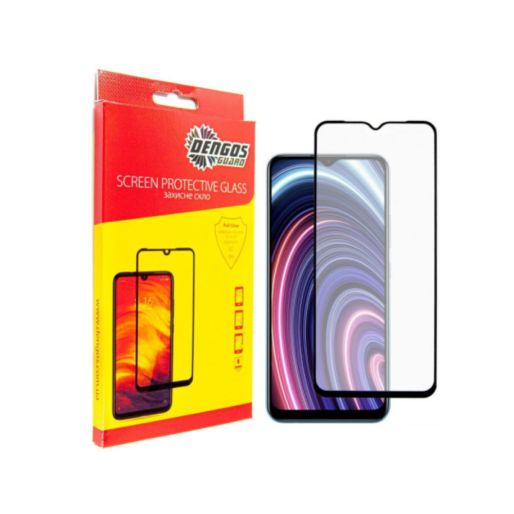 Скло захисне Dengos Full Glue Realme C21y (black) (TGFG-196) Скло захисне Dengos Full Glue Realme C21y (black) (TGFG-196)