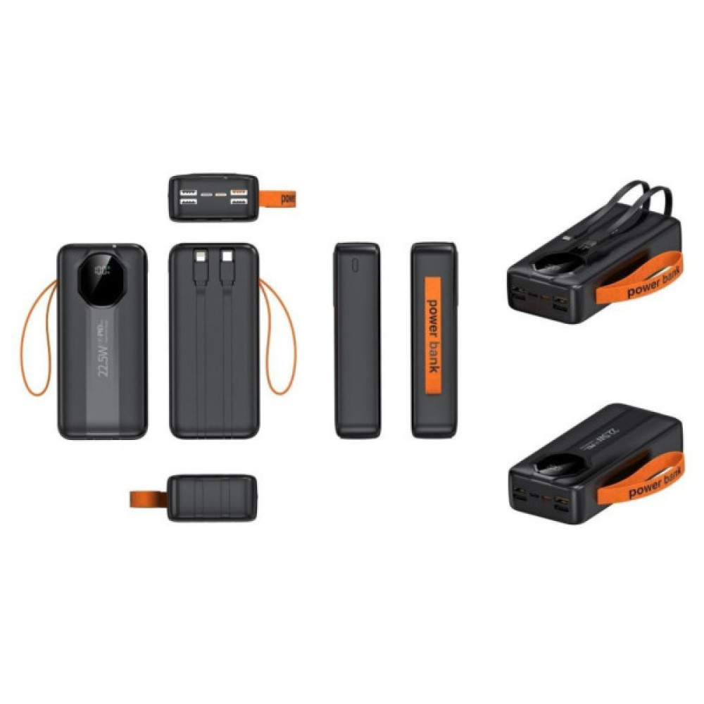 Батарея універсальна XoKo 30000mAh, 22,5W, PD, QC, black (WK-CK-018)