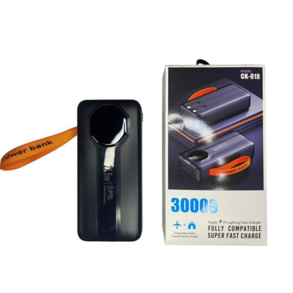 Батарея універсальна XoKo 30000mAh, 22,5W, PD, QC, black (WK-CK-018)