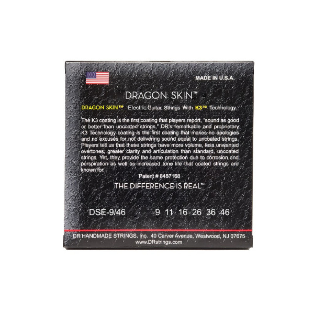 Струни для гітари DR Strings DRAGON SKIN Electric - Light Heavy (9-46) (DSE-9/46)