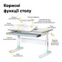 Парта Mealux Vancouver Multicolor Blue с полкой S50 (BD-620 W/G MC+BL+ S50 WG) Парта Mealux Vancouver Multicolor Blue с полкой S50 (BD-620 W/G MC+BL+ S50 WG)