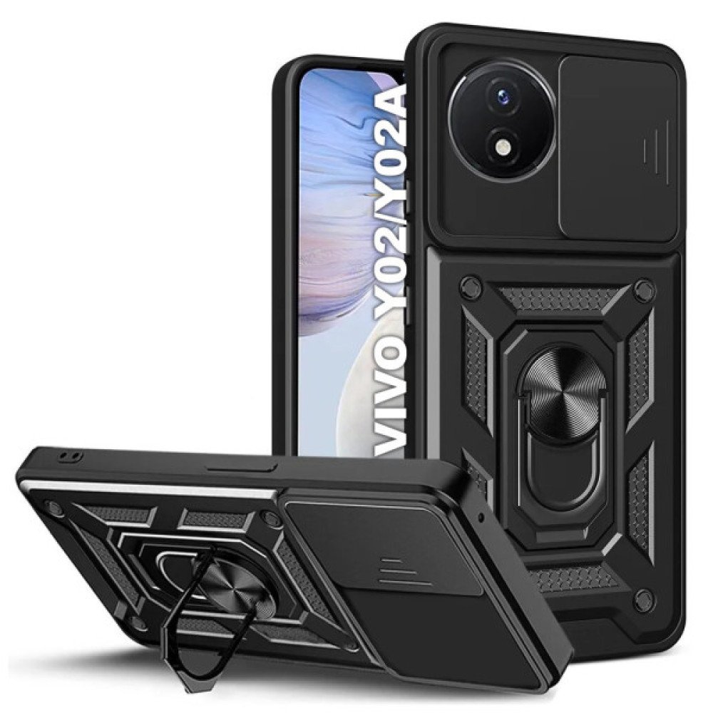 Чохол до мобільного телефона BeCover Military Vivo Y02/Y02A Black (710026) Чохол до мобільного телефона BeCover Military Vivo Y02/Y02A Black (710026)