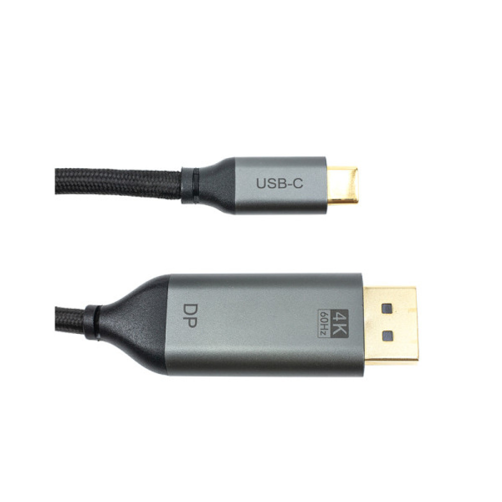 Кабель мультимедійний USB-C to DisplayPort M 1.8m V1.2 4K Cabletime (CA913305)