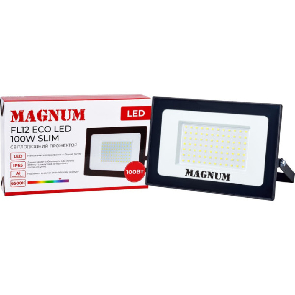 Прожектор MAGNUM FL12 ECO LED 100Вт slim 6500К IP65 (90018087)