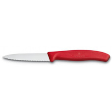 Кухонний ніж Victorinox SwissClassic для нарезки 8 см, волнистое лезвие, красный (6.7631)