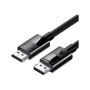 Кабель мультимедійний DisplayPort M to DisplayPort M 1.5m V1.4 braided DP114 black UGREEN (80391)